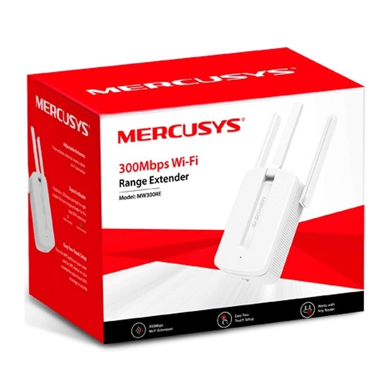 Extensor de Rango Wi-Fi MERCUSYS MW300RE 300Mbps