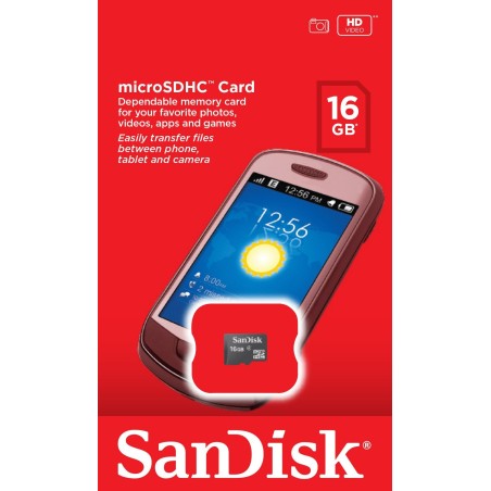 Tarjeta de Memoria MicroSDHC SanDisk 16GB