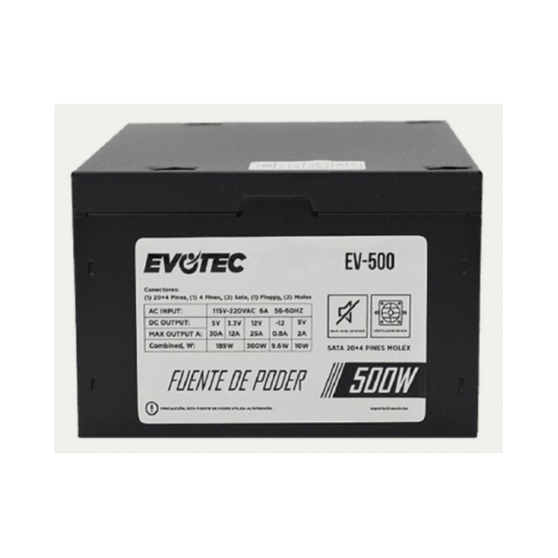 Fuente de Poder ATX Naceb Technology 500W (500W Peak / Genérica)