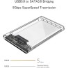 Carcasas Transparentes Para Disco Duro / SSD 2.5 SATA A USB 3.0