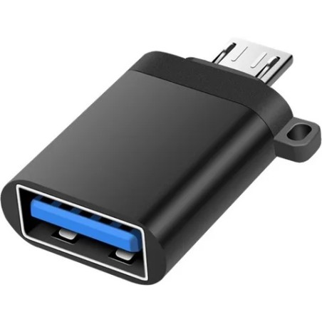 OTG Micro USB Macho a USB 3.0 Hembra (Negro / Mini)