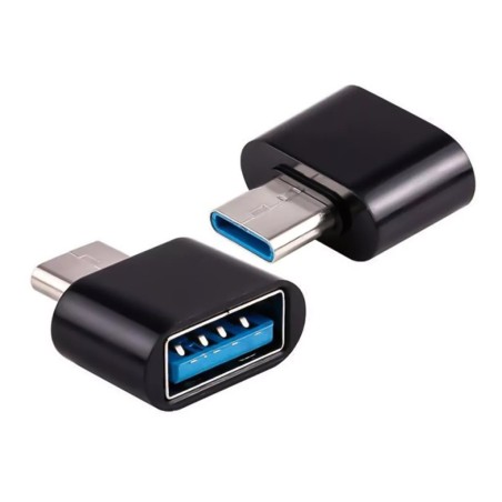 OTG USB-C Macho a USB 3.0 Hembra (Negro / Mini)