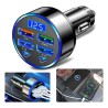 Cargador Para Automóvil Con 6 Puertos (USB 3.0 Tipo A Y Tipo C), Carga Rápida Inteligente QC